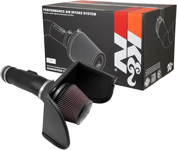 K&N Cold Air Intake System: High-Flow Air Filter, Increase Performance & by KNEngineeringInc