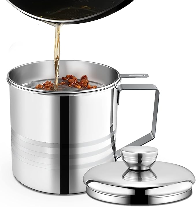 Chihee Grease Container Stainless Steel Bacon Grease Saver by Chihee