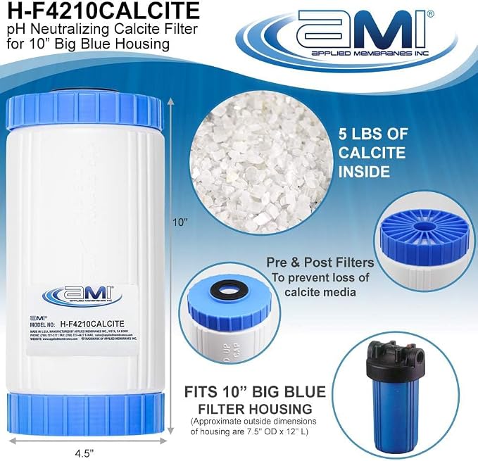 APPLIED MEMBRANES INC pH Neutralization Water Filter Cartridge | Calcite Filter - Image 2