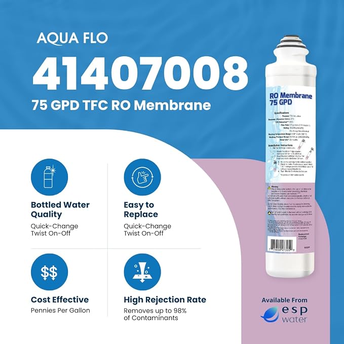 Aqua Flo 41407008 Quick Change RO Membrane – 75 GPD TFC Filter - Image 2