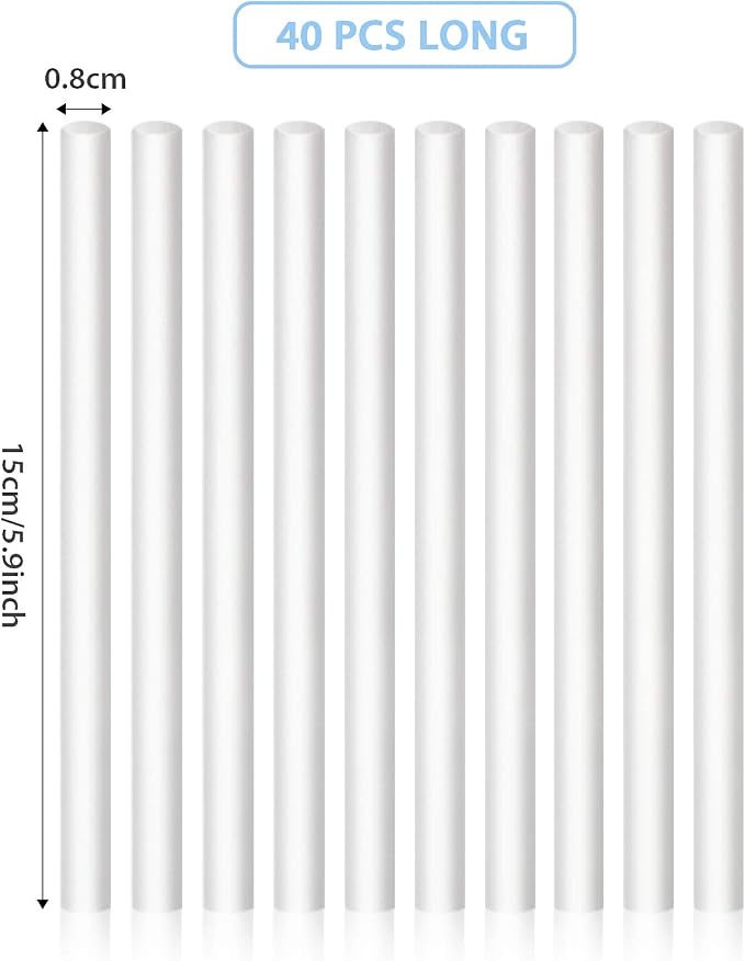 40 Pieces Humidifier Filter Cotton Refill Travel Mini Humidifier Filters Sticks - Image 3