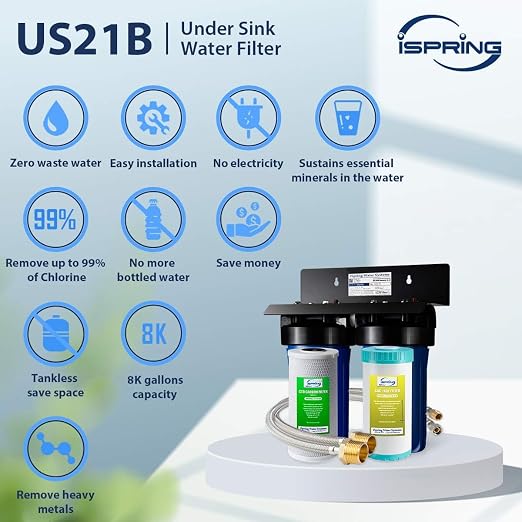 iSpring US21B High Capacity Under Sink Water Filter System - Image 5