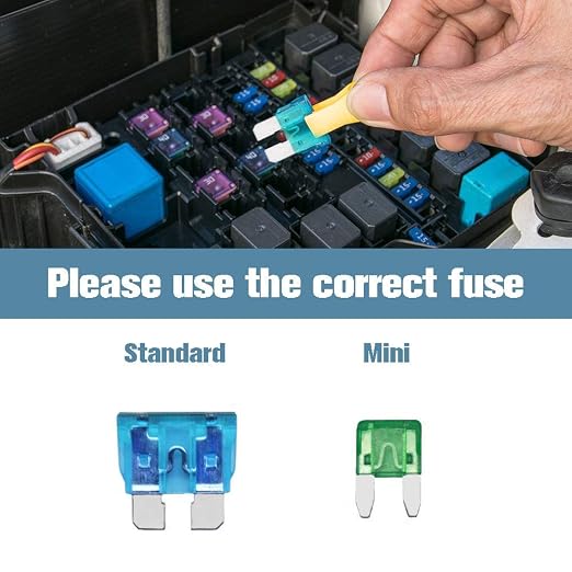 Vrupin 140Pcs -Car Fuses Assortment Kit, Car Fuse Kit, Blade-Type Automotive - Image 4