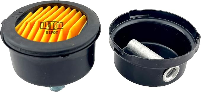 1/4" NPT Air Compressor Intake Filter Silencer Metal Housing and Element - Image 3