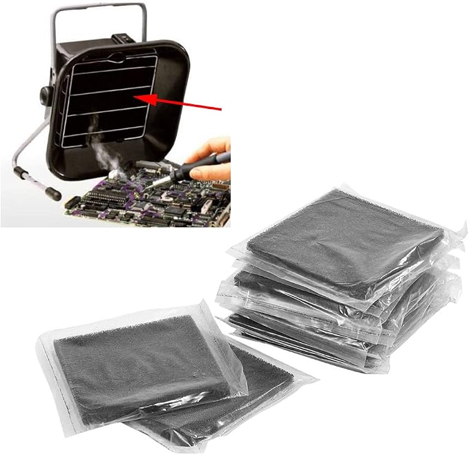 10pcs Activated Carbon Filter 13cm x 13cm Efficient Fume Extractor - Image 4