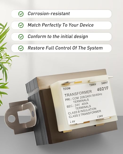 HT01CN241 Transformer 40VA, 208/240V to 24V Furnace Transformer Replacement Fit - Image 4