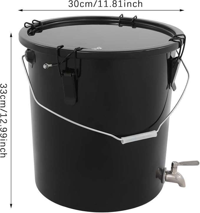 Fryer Oil Container With Filter, 6 Gallon Bucket With Lid, Strainer Bag - Image 2