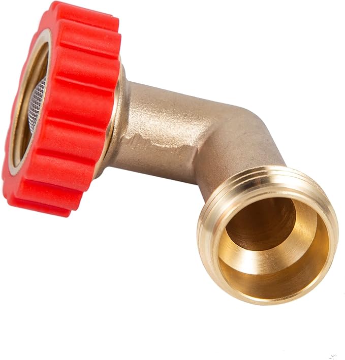 Lead-Free Brass 90 Degree Hose Saver, 90°Hose Elbow Fitting Quick Swivel - Image 7