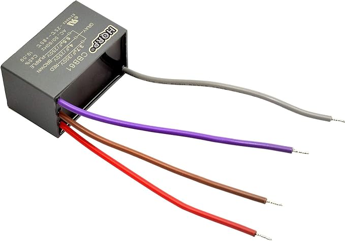 HQRP Capacitor CBB61 fits Harbor Breeze Ceiling Fan 3.7uf+4uf+5.5uf 4-Wire UL by HQRP