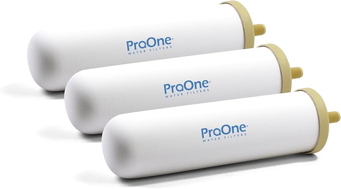 ProOne 9-Inch Gravity Water Filter Replacement G-Series 3-Pack by ProOneWaterFilters