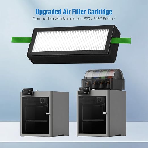 Air Filter Cartridge for Bambu Lab P2S / P2SC Printers, Easy Replacement – 3D - Image 2