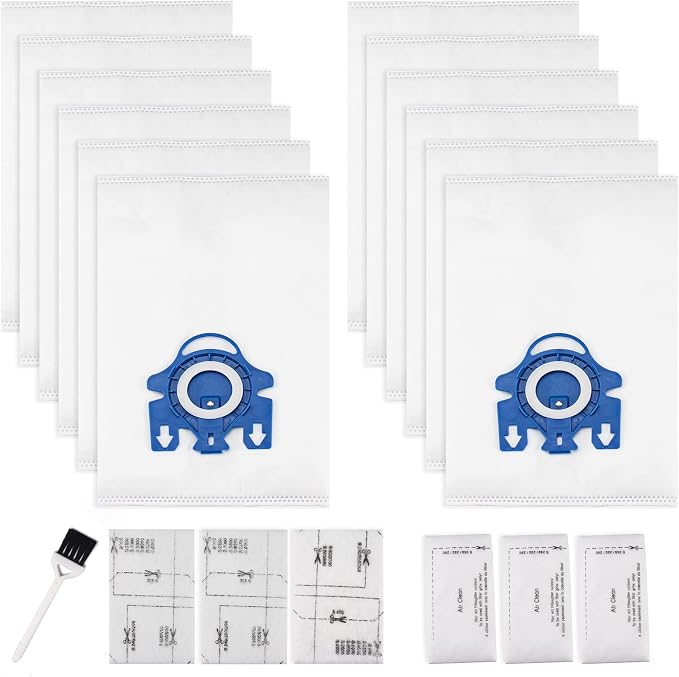 Improvedhand 12 Packs 3D Airclean Bags Replacement by Improvedhand