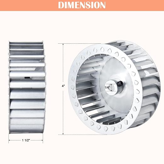 Hiorucet LA11AA005 Blower Wheel, P4411146 Draft Inducer Motor Wheel - Image 3
