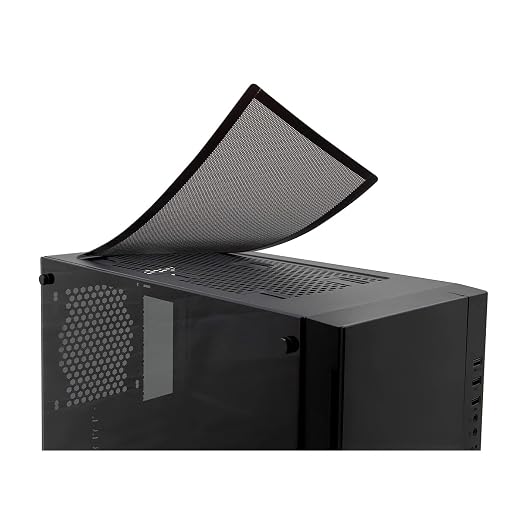 140mm Fan Filter, HFEIX Computer Case Dustproof Magnetic Frame Mesh Black 2Pack - Image 3