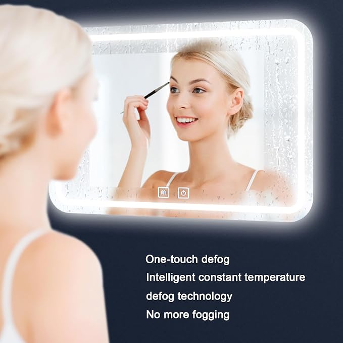 Smart Lighted Bathroom Mirror for Wall，Bathroom Mirror - Image 6