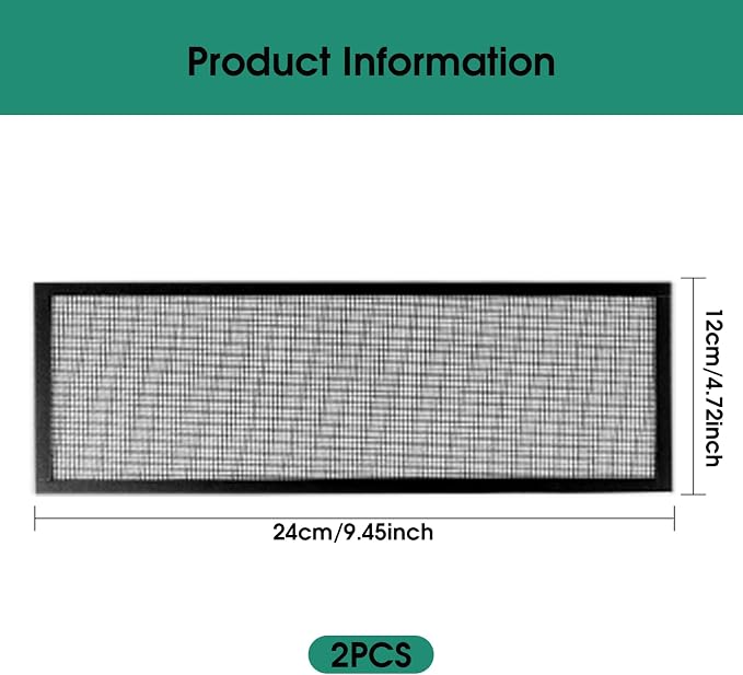 2Pcs Floor Register Cover Trap, 5x9 Inch Magnetic Air Vent Filter Floor Vent - Image 2