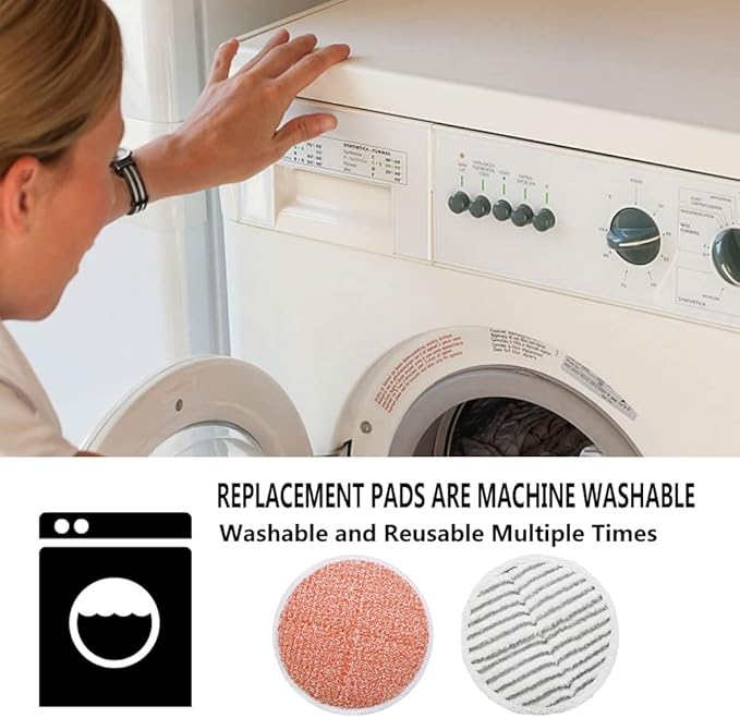 Replacement Pads for Bissell Spinwave Mop: 10 Pads for Bissell Spinwave - Image 6