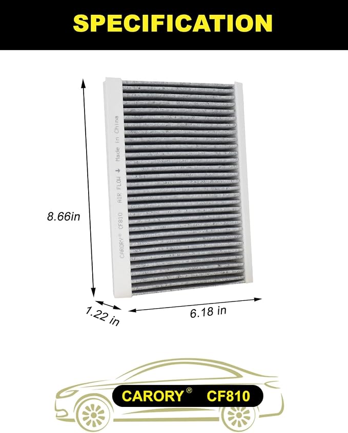 CARORY Cabin Air Filter w/Activated Carbon - Image 2