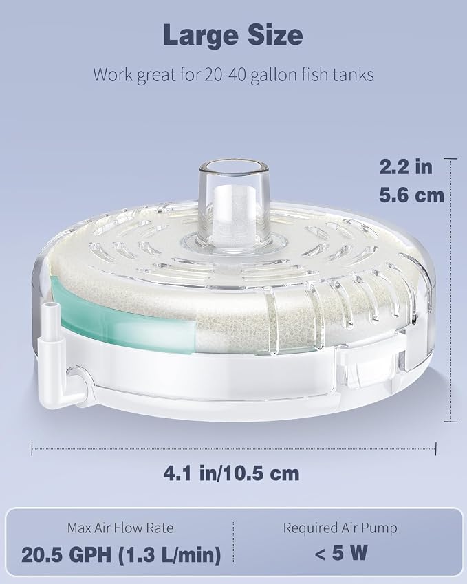 Pawfly Large Aquarium Sponge Filter, Internal Fish Tank Filter - Image 2