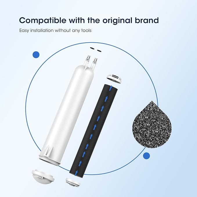 GLACIER FRESH Compatible with 4396841 Refrigerator Water Filter, Filter 3 - Image 3
