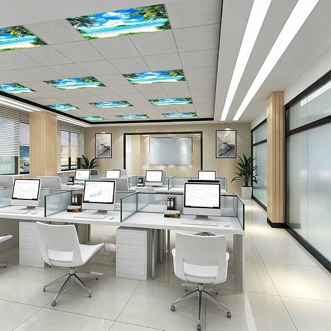 Summer Beach Fluorescent Light Covers Ceiling Lights Filter - Image 5