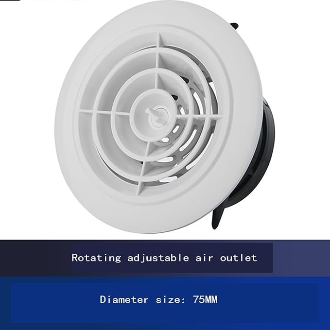 ABS Round Fresh Air Outlet, High-Efficiency Fresh Air System Accessories - Image 2