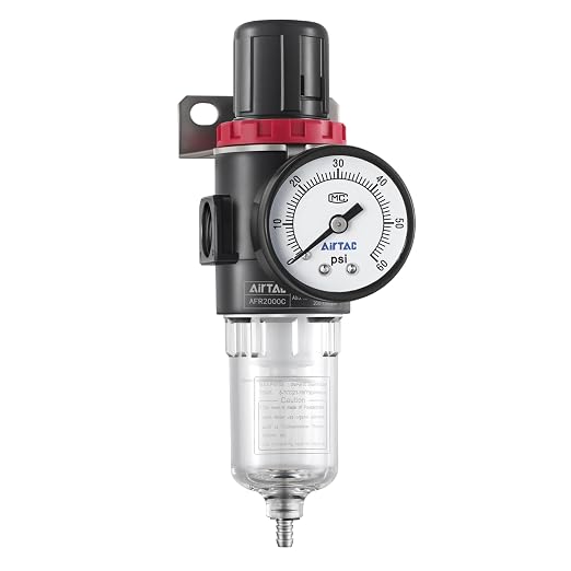Compressed Air Low Pressure Filter Regulator Airtac AFR2000-C 1/4'' NPT 0-60 by Unknown