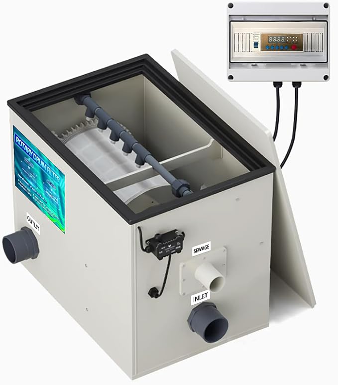Rotary Drum Filter, Canister Filter, RDF Fully Automatic Water Self-Cleaning by elelife