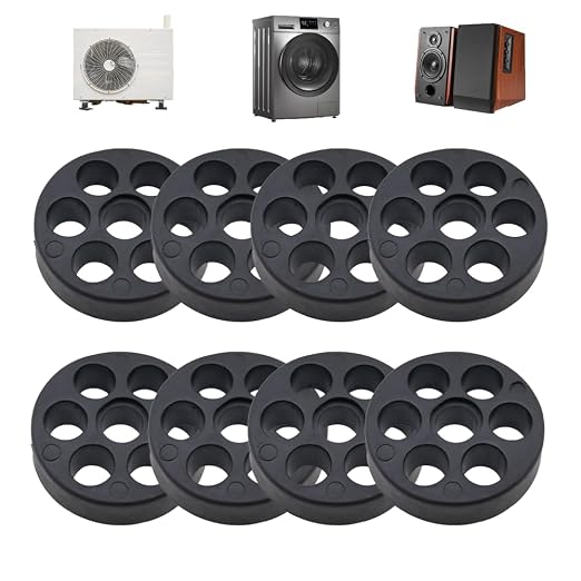 Rubber Isolation Pads Thick Rubber Washers 1.77 Inch OD 0.4 Inch ID 0.4'' Thick by WEALINKII