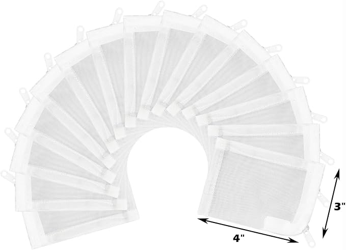 AQUANEAT Aquarium Filter Media Bags 15pcs Fish Tank Extra Fine 100 Micron Mesh - Image 6