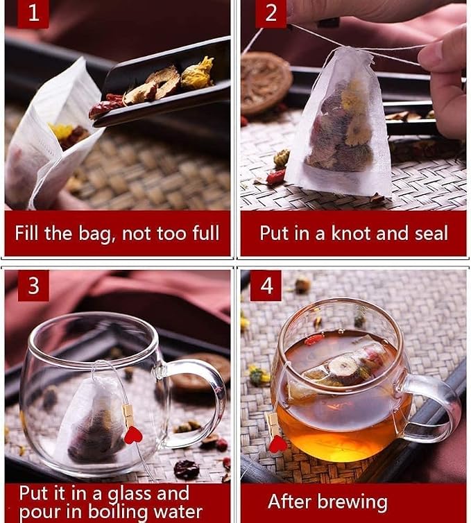 300Pcs Tea Filter Bags, Disposable Tea Filter Bags - Image 5