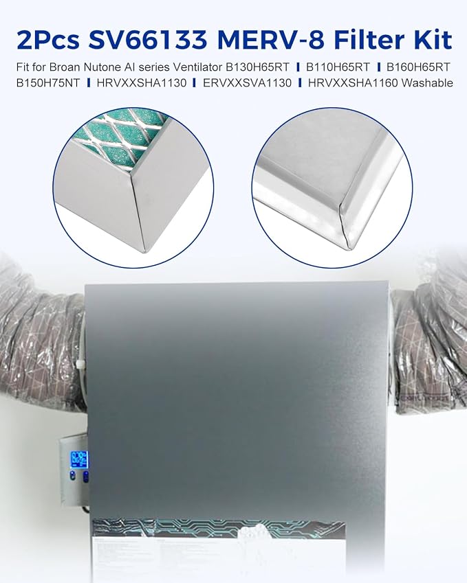 2PCS SV66133 MERV-8 HEPA Filter Fit - Image 2