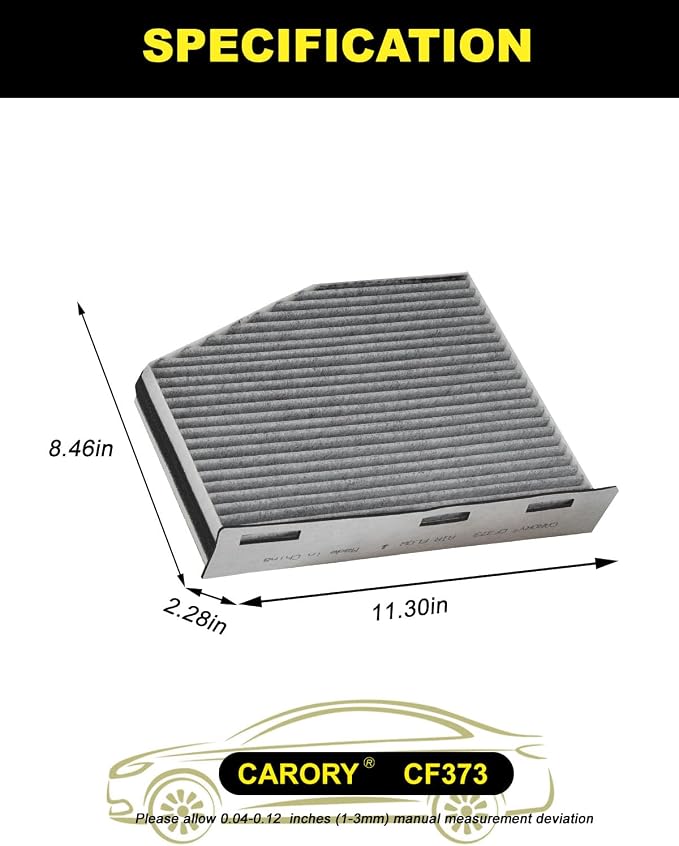 CARORY Cabin Air Filter w/Activated Carbon - Image 2