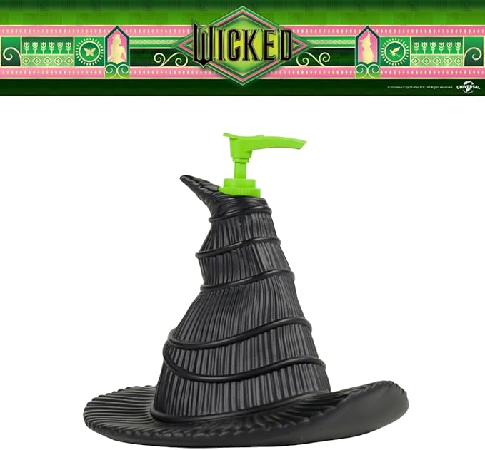 Wicked Witch Hat Soap/Lotion/Hand Sanitizer Resin Pump Dispenser, 13 Ounces, (Officially Licensed Product) by Franco Collectibles