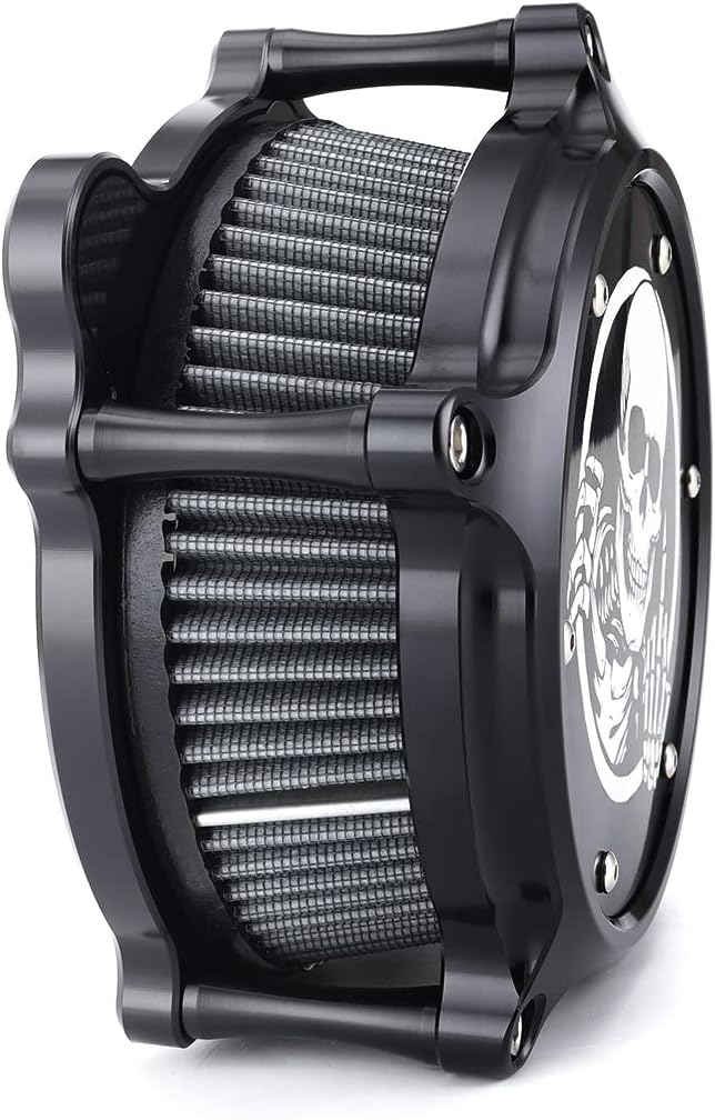 Air Filter Intake Filter System Kit Cnc Cut Air Cleaner Chrome Filter Kit - Image 2