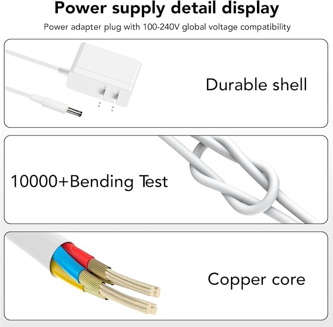 12V Charger Compatible with Levoit Core Mini Air Purifier LAP-C161-WUS - Image 5