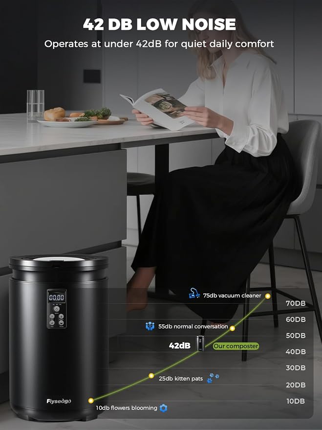 Electric Composter for Kitchen Smart Odorless Countertop Compost Bin Machine - Image 6