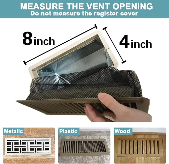 Floor Register Cover Trap, Floor Air Vent Cover Screen - Image 2