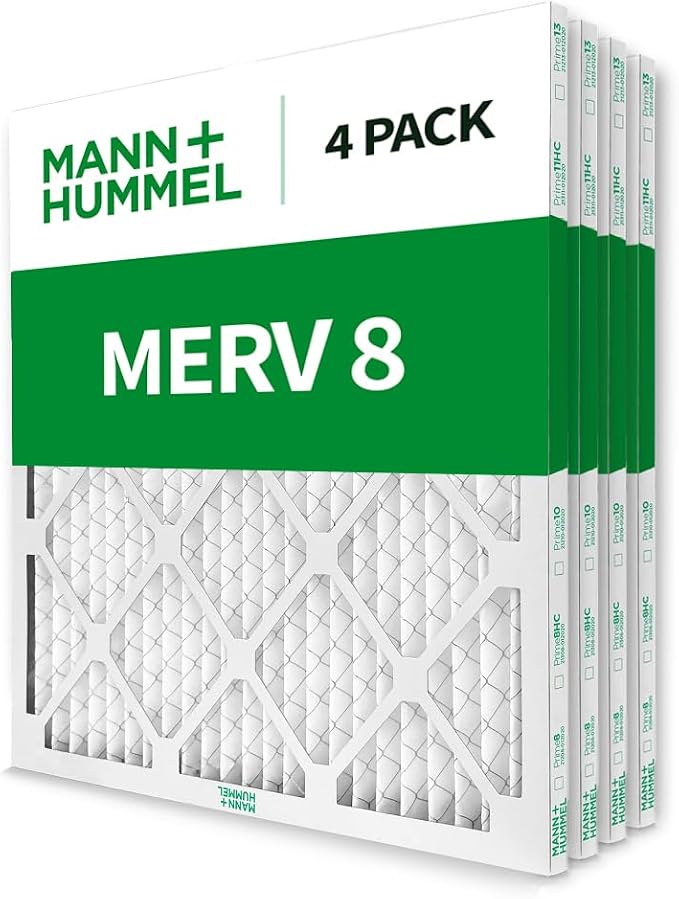 Mann+Hummel 20x22x1 MERV 8 Pleated HVAC AC Furnace Air Filters. 4 Pack. - Image 3