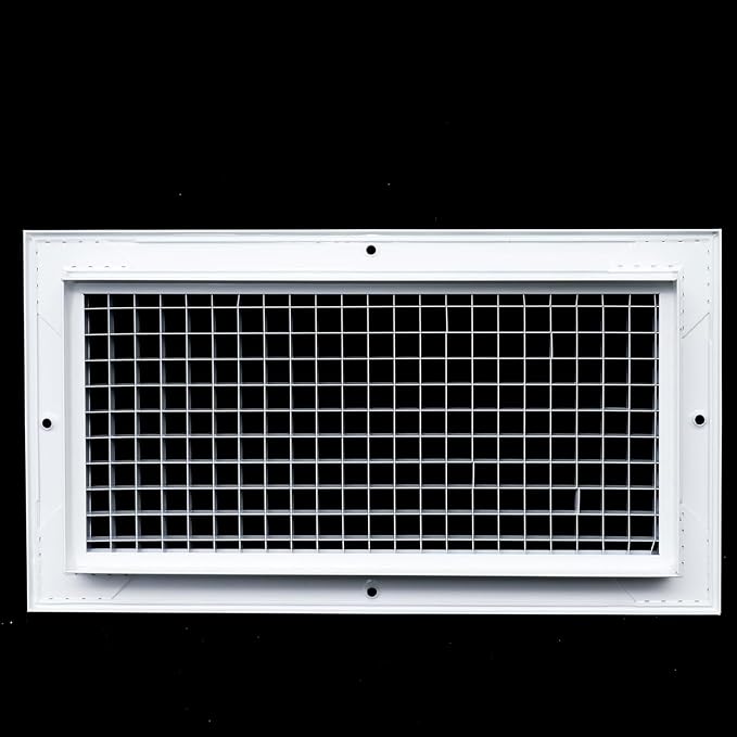 10'' x 6'' Aluminum Eggcrate Return Grille, Modern/Minimalist Style, Fits 10'' - Image 2