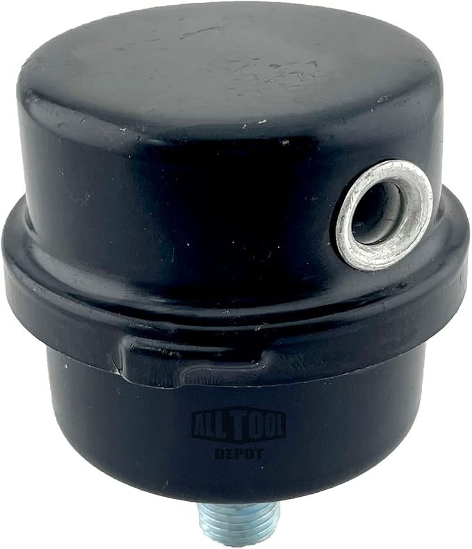 1/4" NPT Air Compressor Intake Filter Silencer Metal Housing and Element by AllToolDepot