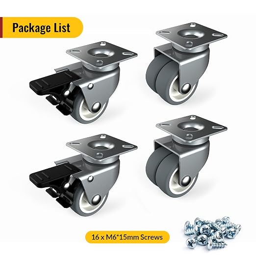 2" Caster Wheels Set of 4 - Image 8