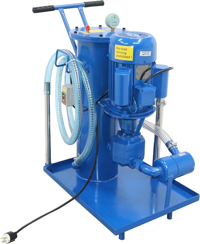 220V Filtering Machine Portable Hydraulic Oil Filter Cart Single Cylinder - Image 7