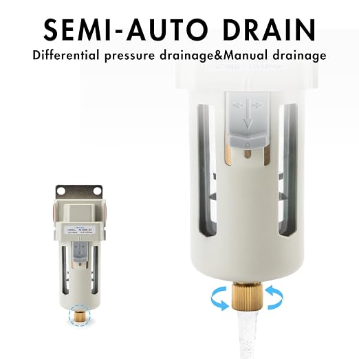 1/2" NPT Air Dryer for Compressor | Compressed Air Line Filter | 5 Micron Brass - Image 5