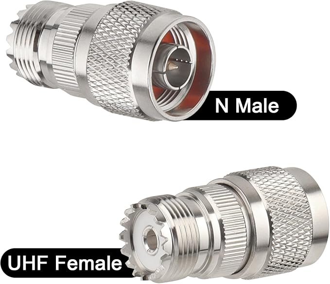 2 Pack N Male to UHF Female SO-239 Connector Adapter N Connector to PL-259 - Image 3