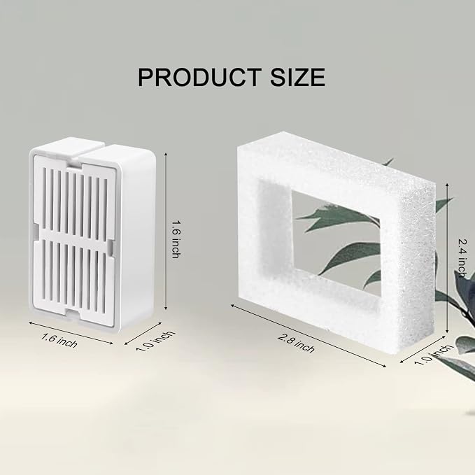 Cat Water Fountain Filters, 8 Carbon Filters& 2 Foams Filters - Image 3