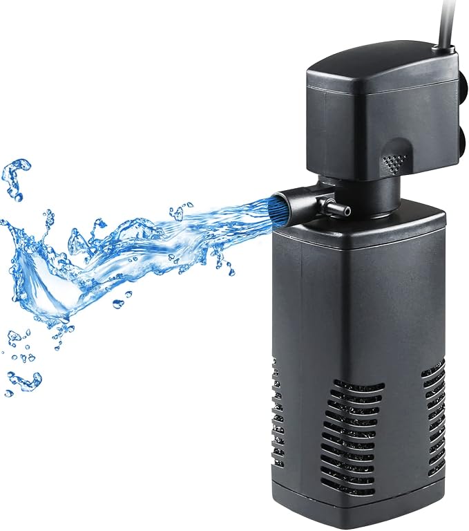 TARARIUM Fish Tank Filter for 15-40 Gallon Tank Crystal Clear Powerful Internal by TARARIUM
