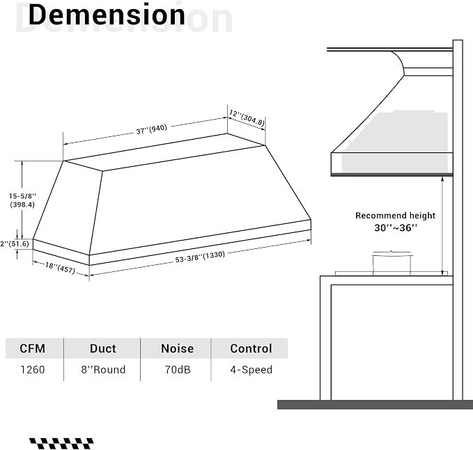 CHETTO C Stainless Steel Range Hood Cover - Image 6
