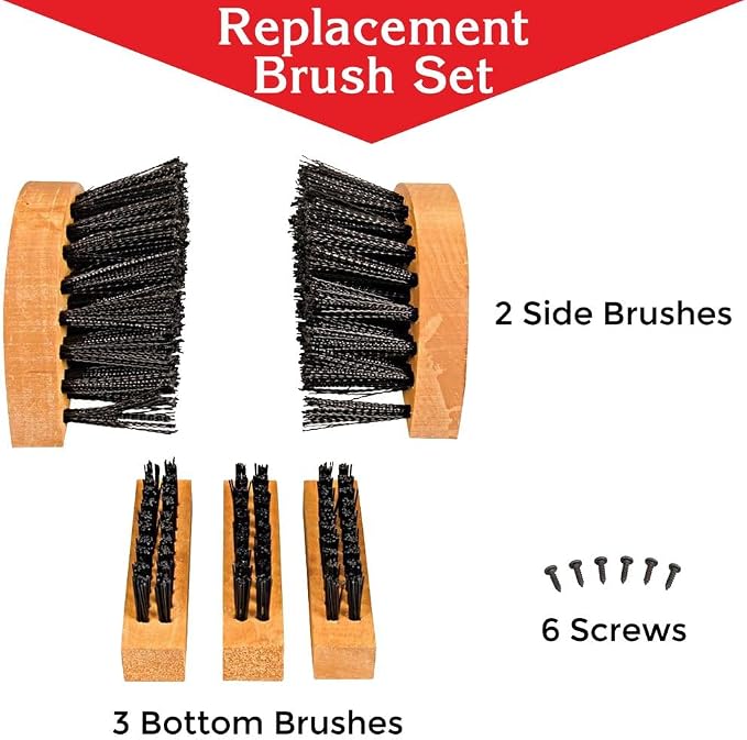 Scrusher Deluxe Boot Cleaner Replacement Brush Set - Image 2
