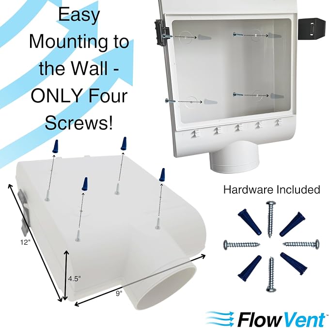 Indoor Dryer Vent Kit | Dual Filter Lint Trap - Image 6